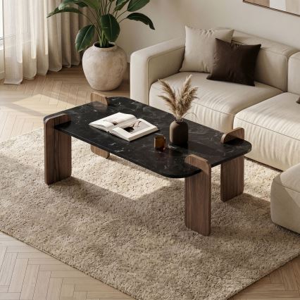 Masă de cafea PURO 120x60 cm nuc/negru