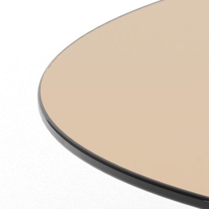 Masă de cafea SANOS, 80 cm, maro fumuriu