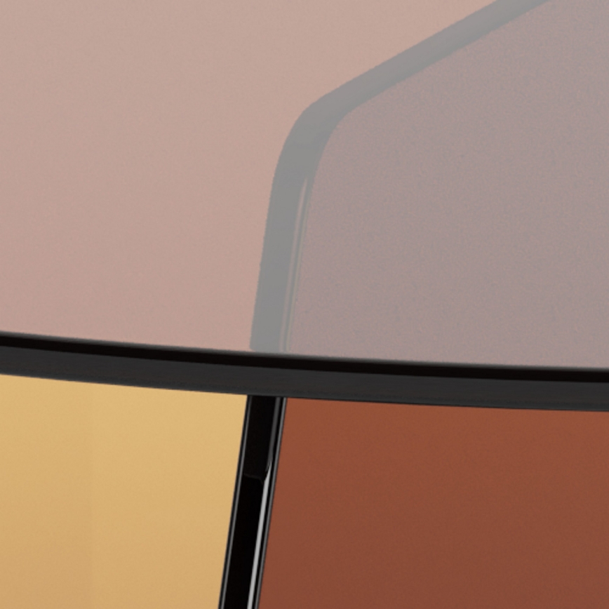 Masă de cafea SANOS, 80 cm, maro fumuriu