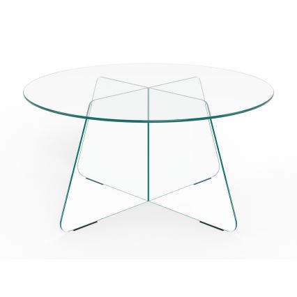 Masă de cafea SANOS, 80 cm, transparentă