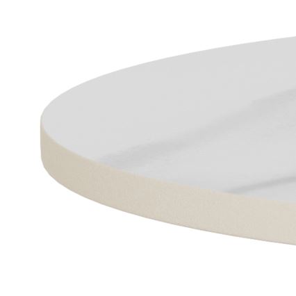 Masă de cafea SANTORINI, Ø 45 cm, alb/negru, ceramică