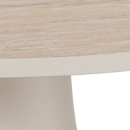 Masă de cafea SANTORINI Ø 45 cm bej/gri/ceramică