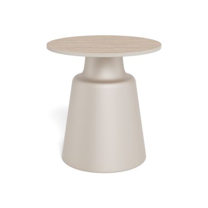 Masă de cafea SANTORINI Ø 45 cm bej/gri/ceramică