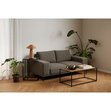 Masă de cafea SARON, stejar/negru