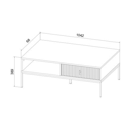Masă de cafea SUE bej/cașmir