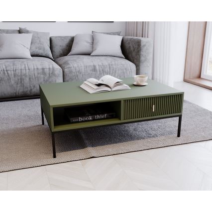 Masă de cafea SUE, verde/negru