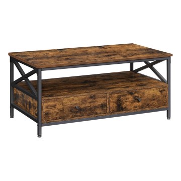 Masă de cafea TOREN maro/negru