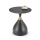 Masă de cafea VERO Ø 50 cm, negru/auriu