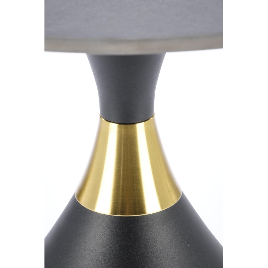 Masă de cafea VERO Ø 50 cm, negru/auriu