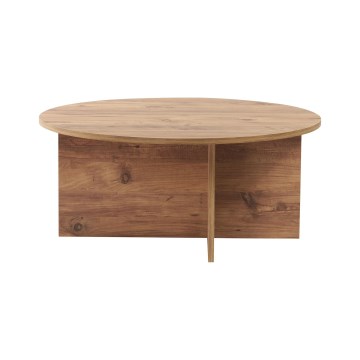 Masă de cafea VERUM, diametru 90 cm, din pin