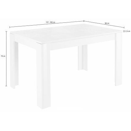 Masă de dining ARIA albă