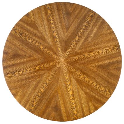 Masă de dining CARMELO, 75 x 100 cm, negru/maro