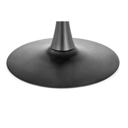 Masă de dining CARMELO, 75 x 100 cm, negru/maro