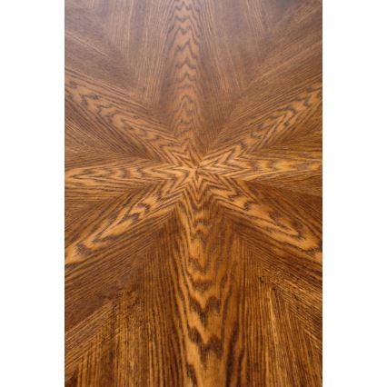 Masă de dining CARMELO, 75 x 100 cm, negru/maro