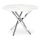 Masă de dining ESTEN, 100 cm, alb/argintiu
