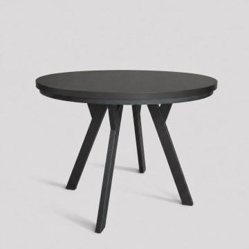 Masă de dining extensibilă CENTRO 100/140x77 cm, neagră
