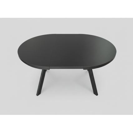 Masă de dining extensibilă CENTRO 100/140x77 cm, neagră