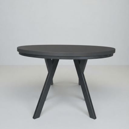 Masă de dining extensibilă CENTRO 100/140x77 cm, neagră