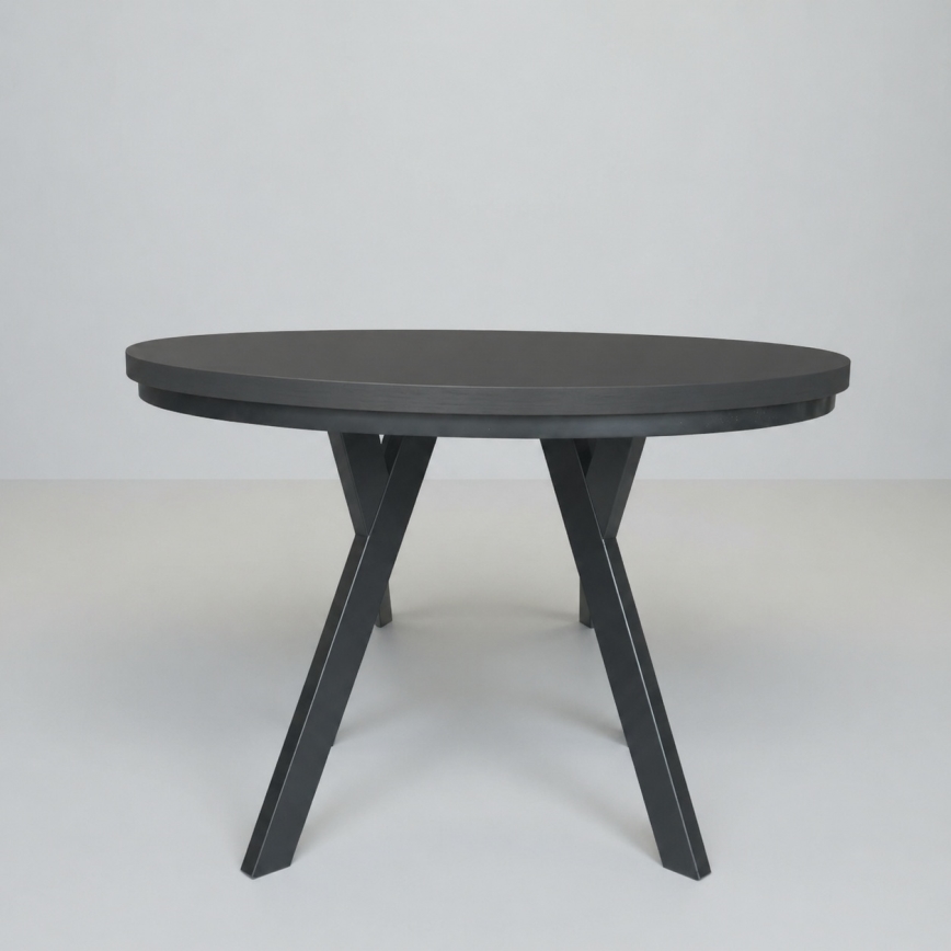 Masă de dining extensibilă CENTRO 100/140x77 cm, neagră