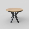 Masă de dining extensibilă CONVI 100/140 x 73 cm, stejar craft/negru