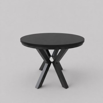Masă de dining extensibilă CONVI 100/140x73 cm, neagră