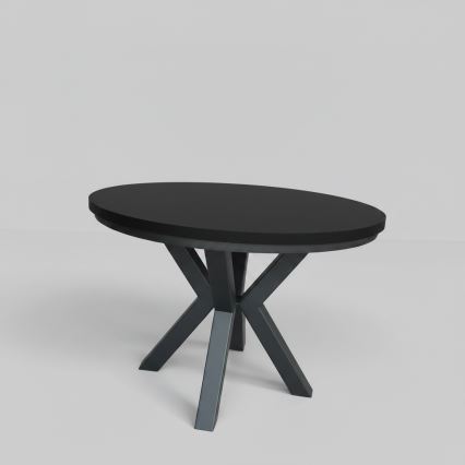 Masă de dining extensibilă CONVI 100/140x73 cm, neagră