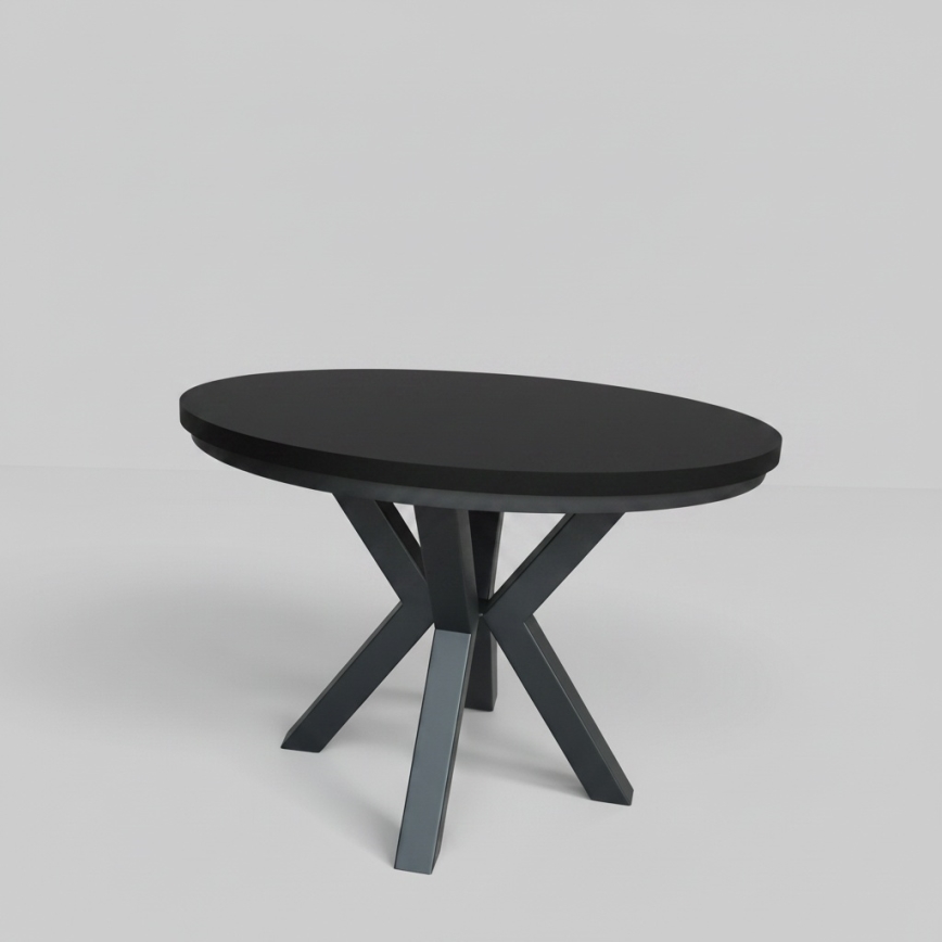 Masă de dining extensibilă CONVI 100/140x73 cm, neagră