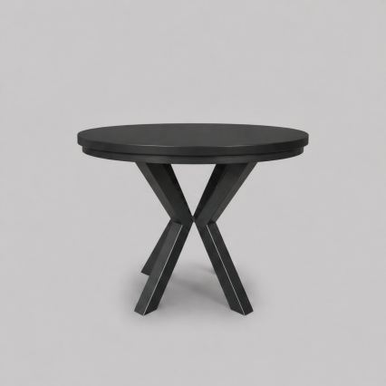 Masă de dining extensibilă CONVI 100/140x73 cm, neagră