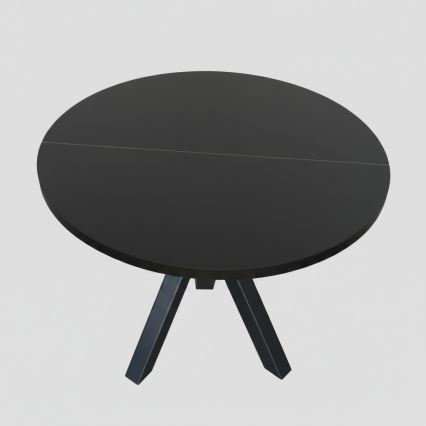 Masă de dining extensibilă CONVI 100/140x73 cm, neagră