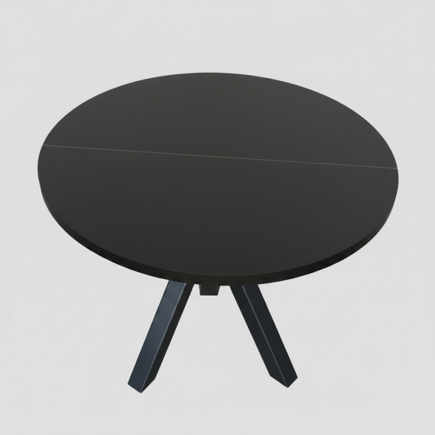 Masă de dining extensibilă CONVI 100/140x73 cm, neagră