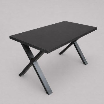 Masă de dining extensibilă DOMO 150/190x80 cm, neagră