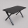 Masă de dining extensibilă DOMO 150/190x80 cm, neagră