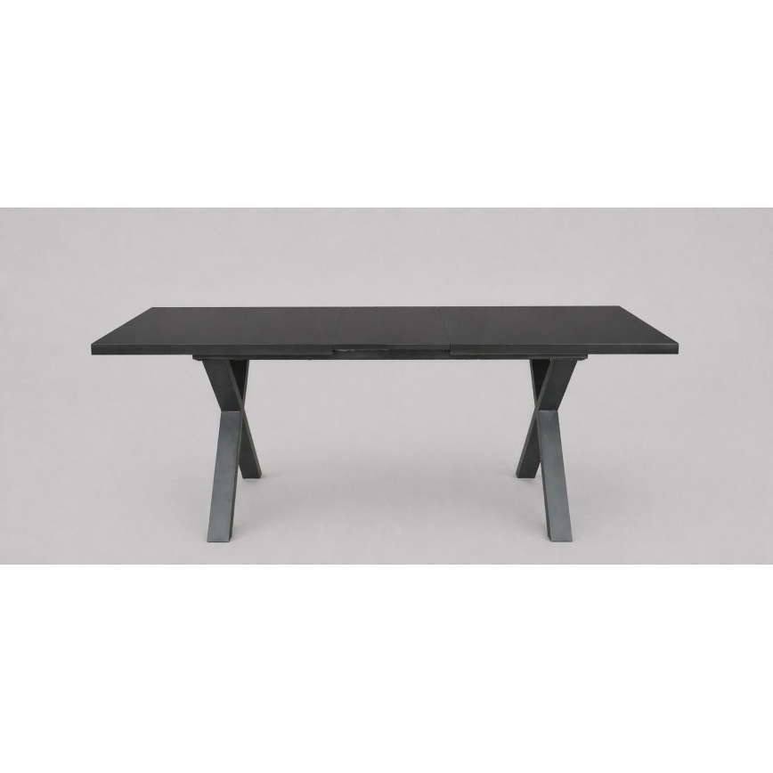 Masă de dining extensibilă DOMO 150/190x80 cm, neagră
