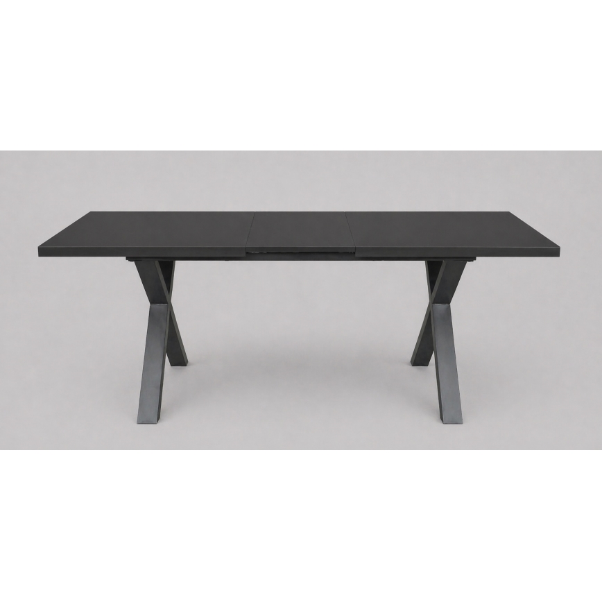 Masă de dining extensibilă DOMO 150/190x80 cm, neagră