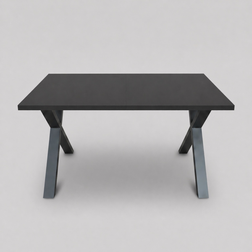 Masă de dining extensibilă DOMO 150/190x80 cm, neagră