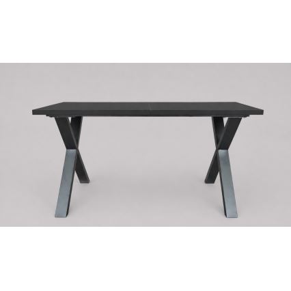 Masă de dining extensibilă DOMO 150/190x80 cm, neagră