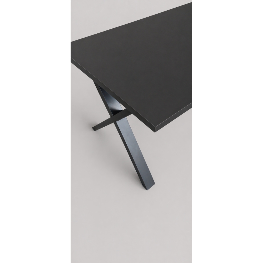 Masă de dining extensibilă DOMO 150/190x80 cm, neagră