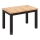 Masă de dining extensibilă DOO 120/160 x 75 cm, stejar Artisan/negru