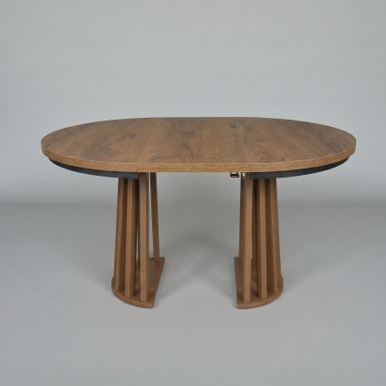 Masă de dining extensibilă NEXUS 100/140x77 cm, stejar Lefkas/negru