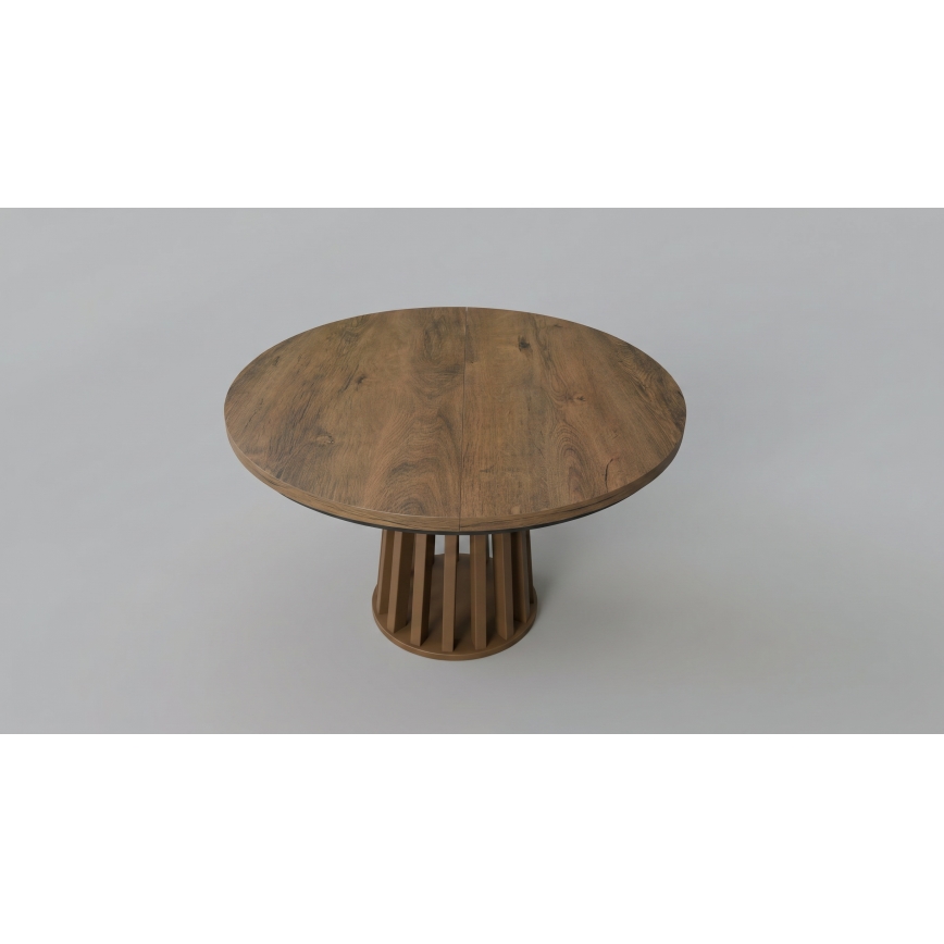 Masă de dining extensibilă NEXUS 100/140x77 cm, stejar Lefkas/negru