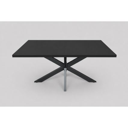 Masă de dining extensibilă SAMLE, 150/190 x 80 cm, neagră