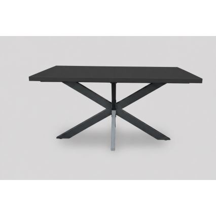 Masă de dining extensibilă SAMLE, 150/190 x 80 cm, neagră