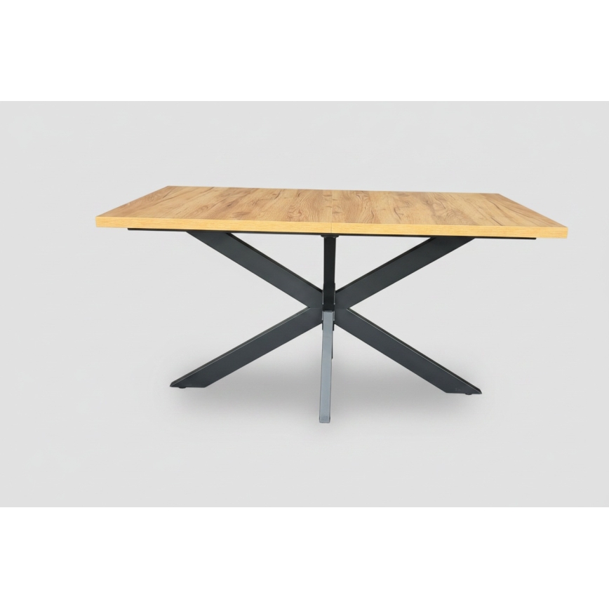 Masă de dining extensibilă SAMLE 150/190 x 80 cm stejar craft/negru