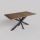 Masă de dining extensibilă SAMLE 150/190x80 cm, stejar Lefkas/negru