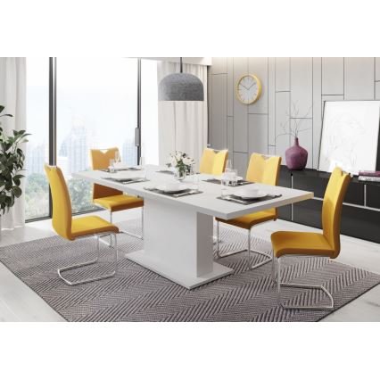 Masă de dining extensibilă STRAP, albă