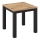 Masă de dining extensibilă ZARO, 80/160 x 80 cm, stejar artisan/negru