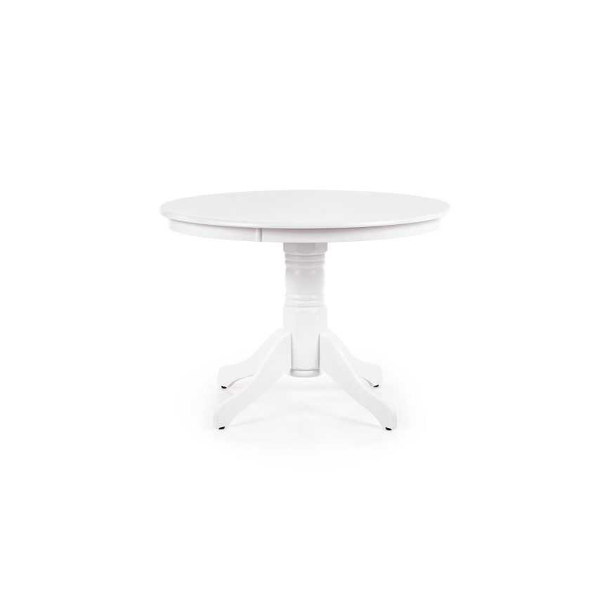 Masă de dining KOTI, diametru 106 cm, albă