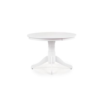 Masă de dining KOTI, diametru 106 cm, albă