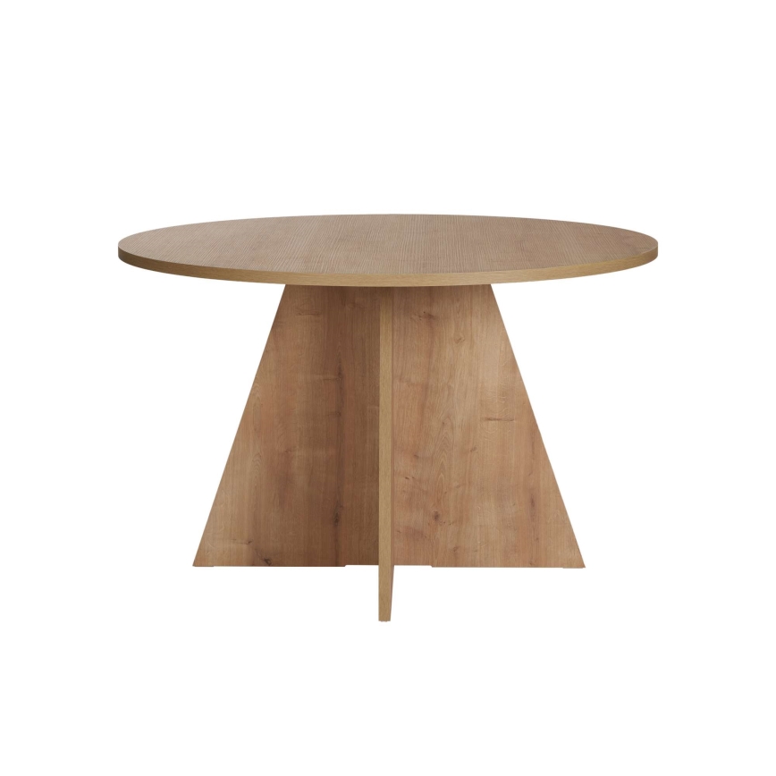 Masă de dining MATIN, diametru 120 cm, stejar