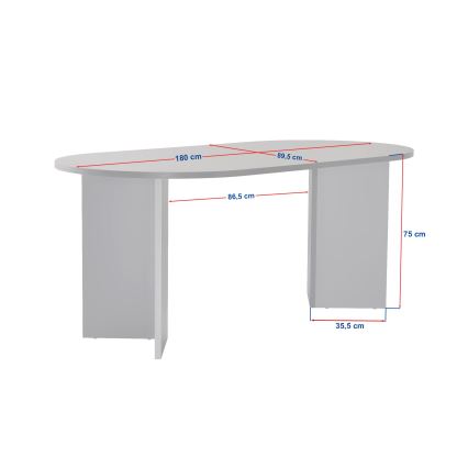 Masă de dining NEL 180x90 cm bej